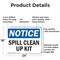Signmission Spill Clean Up Kit, 24 in W x Rectangle, Aluminum OS-2PACK-NS-A-1824-L-16608 - alternate 6